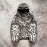 Camouflage Hooded Coat Sweater Loose New Printed Men's and Women's Pullover Street Fashion Y2K Retro