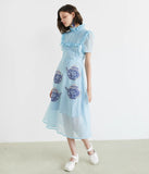 Dodobye Blue Polka Dot Fungus Hand-Painted Porcelain Dress