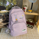 Dodobye college outfits aesthetic Student Backpack Japanese Cute College Style Schoolbag Personalized Graffiti Funny All-Match Schoolbag Travel Backpack Fashion