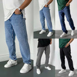 street fashion men streetwear Men's Jindian Skinny Jeans Simple Four-Color New