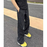 winter outfits men Men's Basic Slant Casual Pants Men's Summer Workwear Straight Loose High Slimming