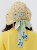 Dodobye Suluo Artsy Retro Summer Casual Sun-Proof Straw Hat