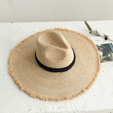 Dodobye Sun Hat Raffia Women's Beach Panama Big Brim