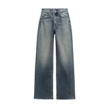 baggy jeans Spring New Retro Distressed Washed Design Sense Niche Straight High Waist Wide Leg Jeans