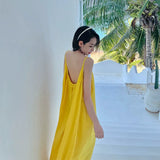 Dodobye-Super Fairy Hainan Sanya Travel Wear Open Back Long Dress