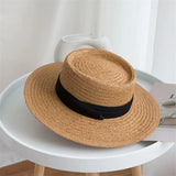 Dodobye Straw Hat Ins Young Adult Shoelace Summer Outing Lace