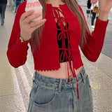 soulja boy outfits 2024 Spring New Elegant Slimming Fashion Knitted Cardigan Retro Red Anti-Air Conditioning Shirt Small Coat for Women