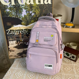 Dodobye college outfits aesthetic Student Backpack Japanese Cute College Style Schoolbag Personalized Graffiti Funny All-Match Schoolbag Travel Backpack Fashion