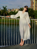 Dodobye-Sanya Fancy Chiffon Summer Super Long Dress