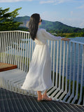 Dodobye-Sanya Fancy Chiffon Summer Super Long Dress