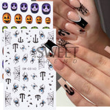 Dodobye men’s fall fashion 2024 20.24 Million Holy Festival Nail Sticker 3D Cartoon Funny Skull Spider Blood Drop Nail Adhesive Sticker