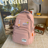 Dodobye college outfits aesthetic Student Backpack Japanese Cute College Style Schoolbag Personalized Graffiti Funny All-Match Schoolbag Travel Backpack Fashion