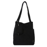 Dodobye tote bags sewing Korean Style Large Capacity Women's Bag Twill Canvas Commuter Shoulder Portable Casual Women's Bag Simple Lazy Shopping Bag Fashion