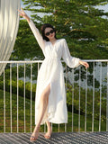 Dodobye-Sanya Fancy Chiffon Summer Super Long Dress