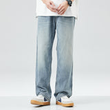 baggy jeans Lysel Tencel Jeans Men's High Street Summer Thin Straight Loose Draping Wide Leg Casual Trousers