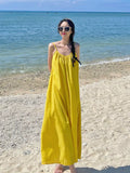 Dodobye-Super Fairy Hainan Sanya Travel Wear Open Back Long Dress