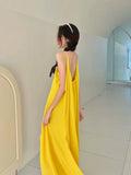 Dodobye-Super Fairy Hainan Sanya Travel Wear Open Back Long Dress