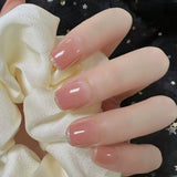 Dodobye Wear Nail Fancy Mid-Length Autumn and Winter French Manicure