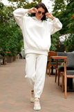 Dodobye Pocketed Hoodie Elastic Waist Long Pants Set