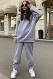 Dodobye Pocketed Hoodie Elastic Waist Long Pants Set