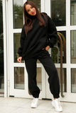 Dodobye Pocketed Hoodie Elastic Waist Long Pants Set