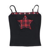 Women's Gothic Tops Spring New Sexy Spice Girls Tops Dark Wind Trend Slim Pentagram Camisole Tank Top Women's