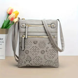 Dodobye Hollow Out Crossbody Bags For Women, Retro Flower Pattern Shoulder Bag For Daily Used & Gift