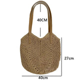 Dodobye Straw Bags for Women Straw Shoulder Bags Rattan Woven Top Handle Bag Hollow Raffia Crochet Beach Bag Casual Handbags 2024