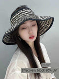 Dodobye Sun Hat Foldable Outing Women's Summer Big Brim