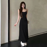 Dodobye Summer Women  Sexy Sleeveless Maxi Dress Spaghetti Strap Backless Slim RobeParty Clubwear