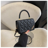 Dodobye 2024 New Fashion Shoulder Bag Plaid PU Leather Ladies Handbags Designer Crossbody Bags For Women