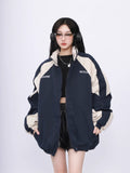 Black Friday Dodobye Vintage Windbreak Women Jackets Harajuku Patchwork Streetwear Coats for Female Hip Hop Korean Tops Casual Paired Clothes