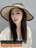 Dodobye Sun Hat Foldable Outing Women's Summer Big Brim