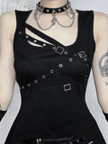 Women's Gothic Directional Design Tops New Halloween Irregular Cocktail Tank Top