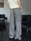 Dodobye Summer Women Pants 90s Streetwear Oversize Ripped Wide Leg Jeans Y2k Vintage Hollow Out High Waist Mujer Denim Trousers