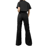 Dodobye Women Fashion Punk Goth Pants Straight Wide Leg Trousers Harajuku Palazzo Pants Loose Sweatpants Joggers 90s Vintage Streetwear