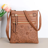 Dodobye Hollow Out Crossbody Bags For Women, Retro Flower Pattern Shoulder Bag For Daily Used & Gift