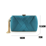 Dodobye New Fashion Women Evening Bags Tassel Ladies Clutch Purse Shoulder Chain Wedding Party Handbags Bags