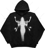 Dodobye Woman Hoodie Y2k Goth Hand Print Streetwear Women Sweatshirt Hoodie Goth Korean Harajuku Anime Women Clothing Kawaii Clothing