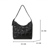 Dodobye Winter New Cotton Women's Shoulder Bag Large Capacity Casual Tote Bags Soft Handbags Ladies Underarm Bag