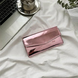 Dodobye Women Long Patent Leather Wallets Purses Female Handbags Coin Purse Cards Holder ID Holder Foldable Wallet Lady Clutch