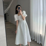 Dodobye Classic French Women's Summer Dress 2024 Trend Fashion Korean Chiffon Midi Aesthetic Clothing Dresses Women Luxury Designer Long