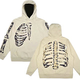 Dodobye Y2k Men's Fashion Retro Hoodies Gothic Skull Zip Up Hoodie Grunge Women Oversized Sweatshirt Punk Harajuku Long Sleeve Outerwear