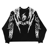 Dodobye Men's Warm Quality Knit Sweater Women's Pullover Streetwear Wool Sweater Punk Vintage Top Gothic Y2K Winter Clothing