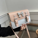 Dodobye Fashion Square Small Crossbody Bags, Bowknot Decor Flap Shoulder Bag For Summer Travel Daily Used