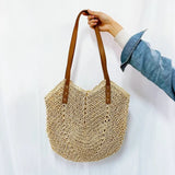 Dodobye Straw Bags for Women Straw Shoulder Bags Rattan Woven Top Handle Bag Hollow Raffia Crochet Beach Bag Casual Handbags 2024