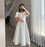 Dodobye Classic French Women's Summer Dress 2024 Trend Fashion Korean Chiffon Midi Aesthetic Clothing Dresses Women Luxury Designer Long