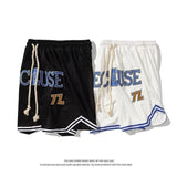 Dodobye European And American Street Brand Five-point Shorts Female Y2K Fashion Letter Printing Knitted Drawstring Sweatpants Oversize