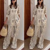 Dodobye Printed Shirt and Trousers Travel Set