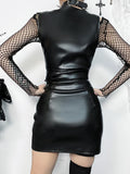 Women's Gothic Half Skirt Summer Basic Hundred Leather Short Diablo Style Half Skirt Women's Bottoms